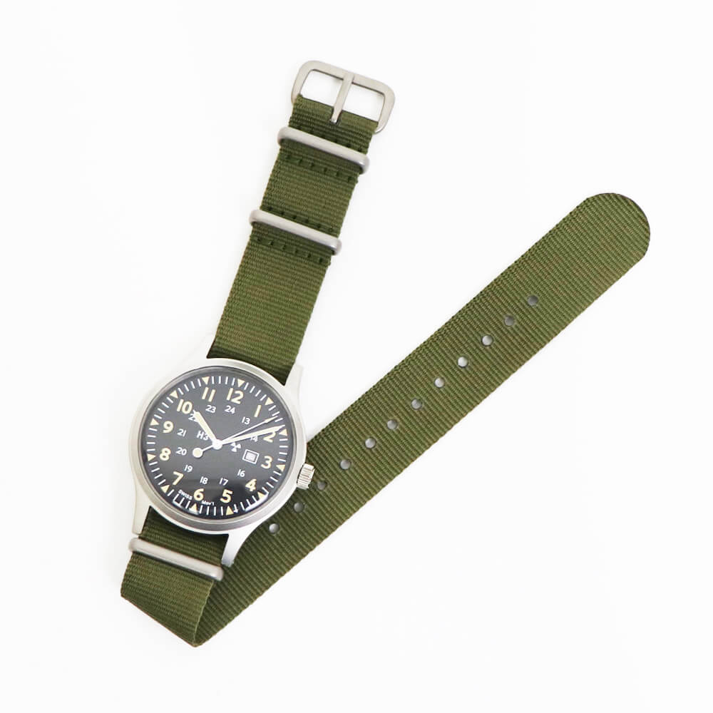 即納超特価NALKHO13596 NAVAL WATCH ネイバルウォッチ 腕時計 自動巻き ムーヴメントNH35A 美品 3針＋カレンダー