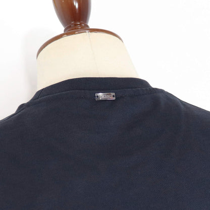 HERNO（ヘルノ）ロゴ入りコットンスウェット【ネイビー】国内正規品