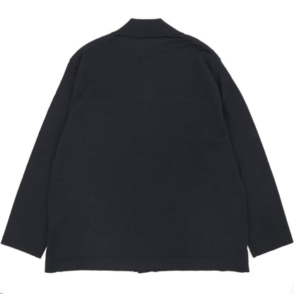 Blu Bre（ブルブレ）ドライタッチウール オーバーシャツ【ブラック】国内正規品