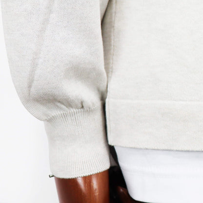 GRAN SASSO（グランサッソ）ボタンレスカーディガン コットン【ライトベージュ】国内正規品