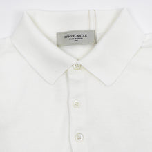 画像をギャラリービューアに読み込む, MOONCASTLE（ムーンキャッスル）ICE COTTON POLO NECK アイスコットン ニット ポロシャツ【オフホワイト】国内正規品
