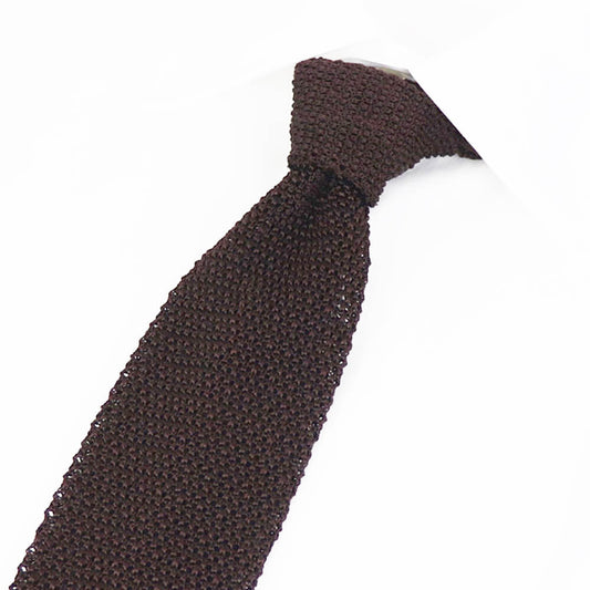 ALBENI 1905（アルベニ1905）ニットタイ【ブラウン】国内正規品