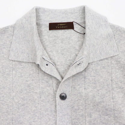 Vandori（ヴァンドリ）針抜き シャツカーディガンニット【ライトグレー】国内正規品