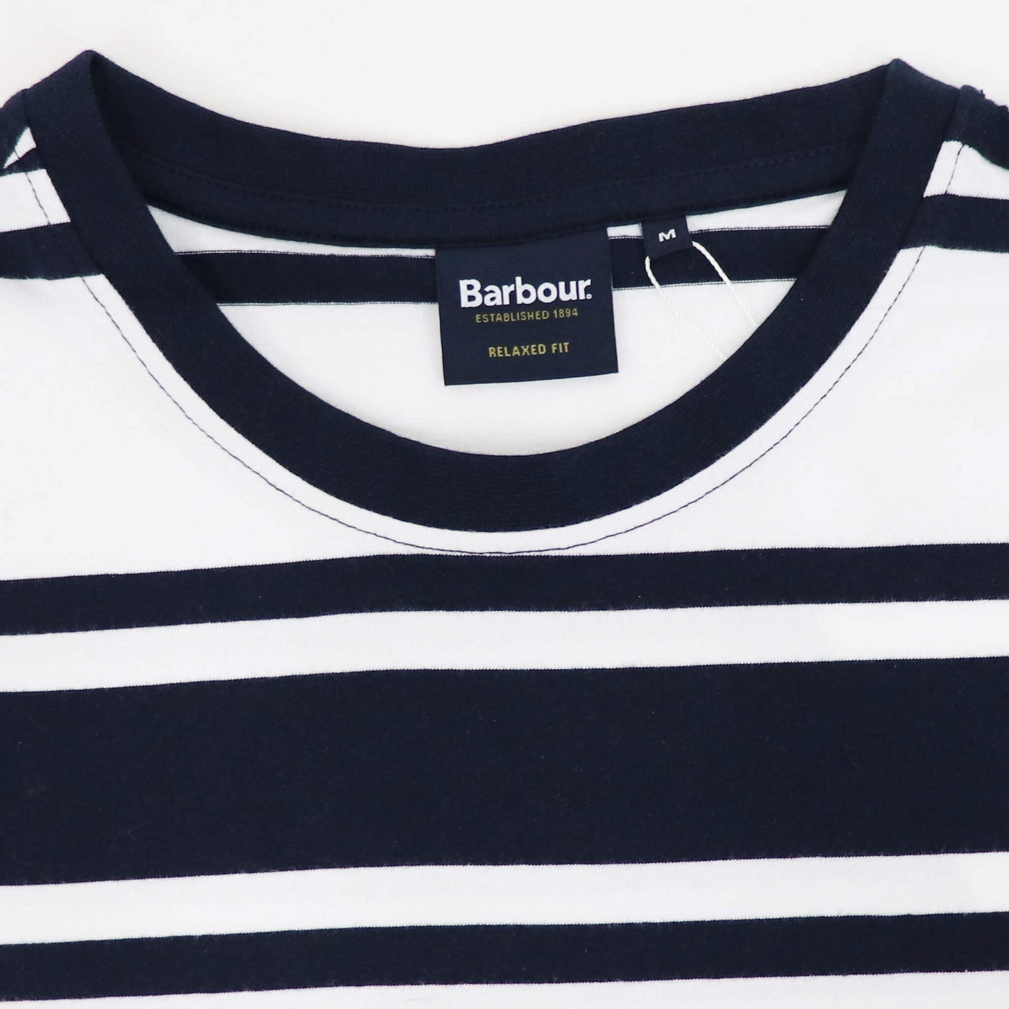 Barbour（バブアー）ボーダー Tシャツ【ホワイト×ネイビー】国内正規品
