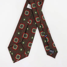 画像をギャラリービューアに読み込む, Stefano Cau（ステファノカウ）小紋柄 ウールタイ【ブラウンベース】国内正規品
