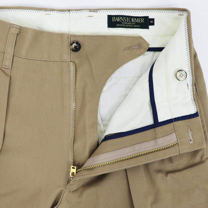 BARNSTORMER（バーンストーマー）2P DRESS CHINOS ツープリーツ ドレスチノパン 1002P【カーキ】国内正規品