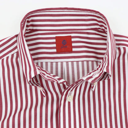 Giotto（ジオット）ストライプ ボタンダウン シャツ【レッド】国内正規品