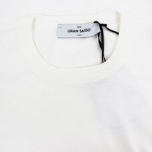 画像をギャラリービューアに読み込む, GRAN SASSO（グランサッソ）12ゲージ コットンクルーネックニット ロングスリーブ 長袖【ホワイト】国内正規品

