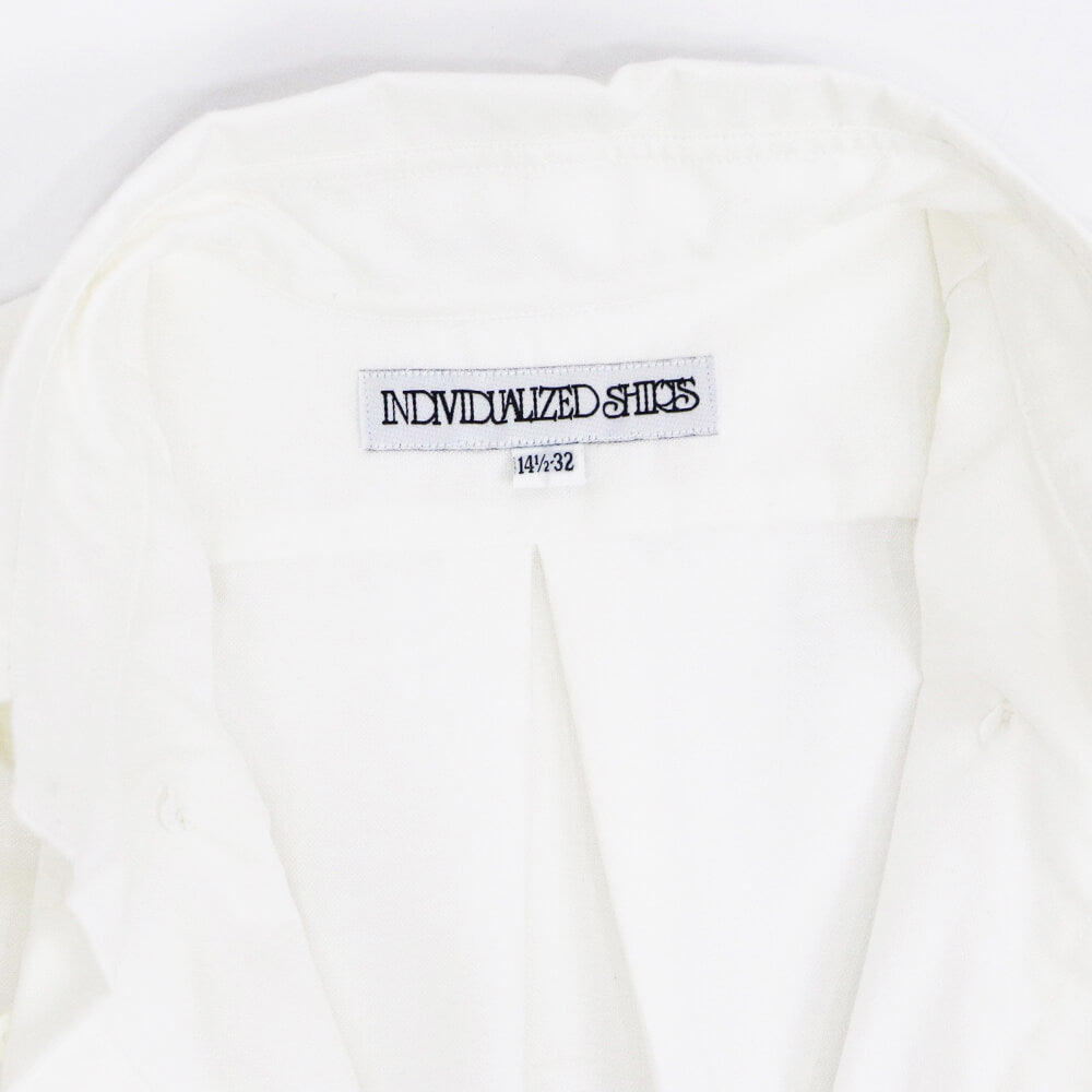 INDIVIDUALIZED SHIRTS（インディヴィジュアライズド シャツ）STANDARD FIT スタンダードフィット ボタンダウン コットン ツイル シャツ【ホワイト】国内正規品
