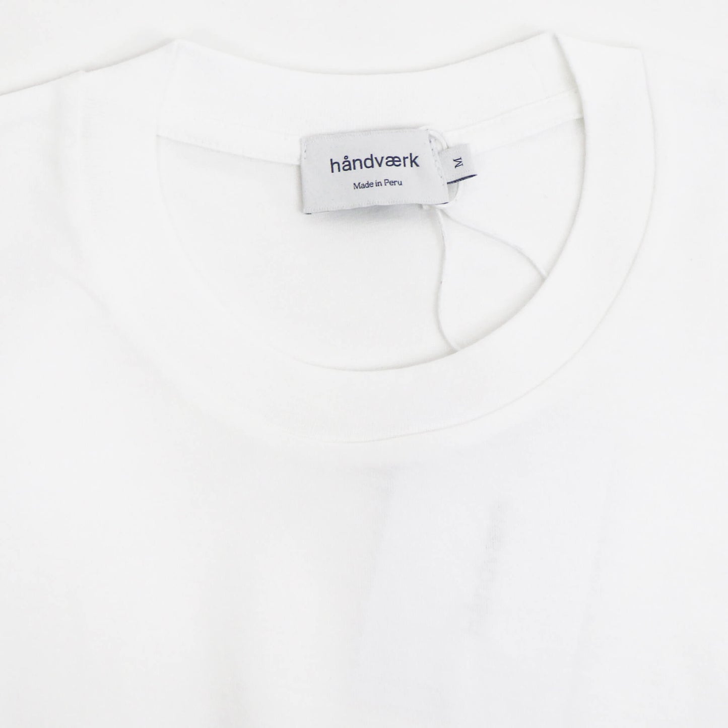 handvaerk（ハンドバーク）クルーネック ポケット付き Tシャツ【ホワイト】国内正規品