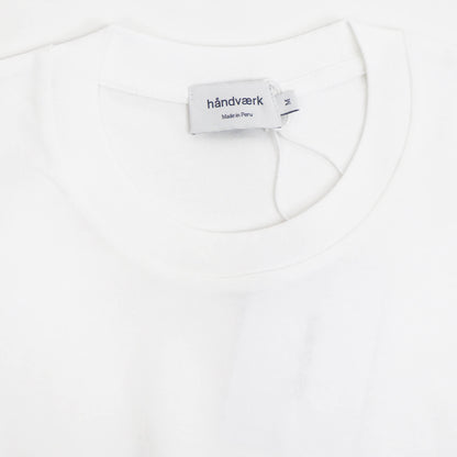handvaerk（ハンドバーク）クルーネック ポケット付き Tシャツ【ホワイト】国内正規品