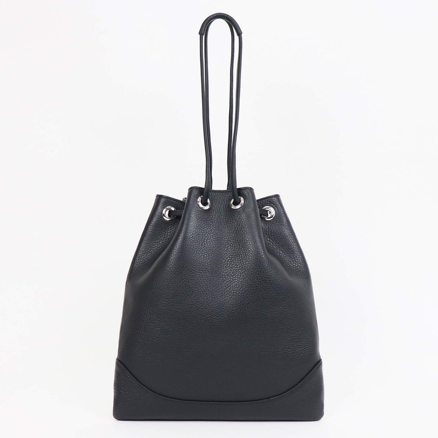 PELLE MORBIDA（ペッレ モルビダ）ドローストリングバッグ【ブラック】国内正規品