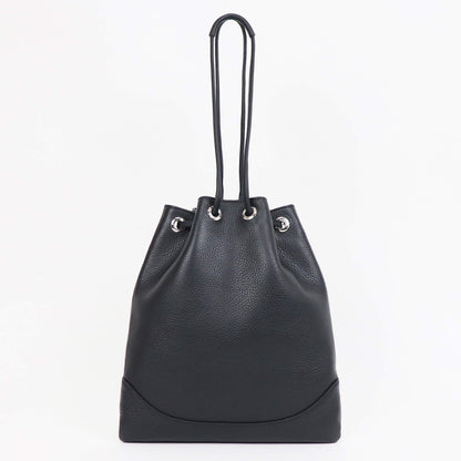 PELLE MORBIDA（ペッレ モルビダ）ドローストリングバッグ【ブラック】国内正規品