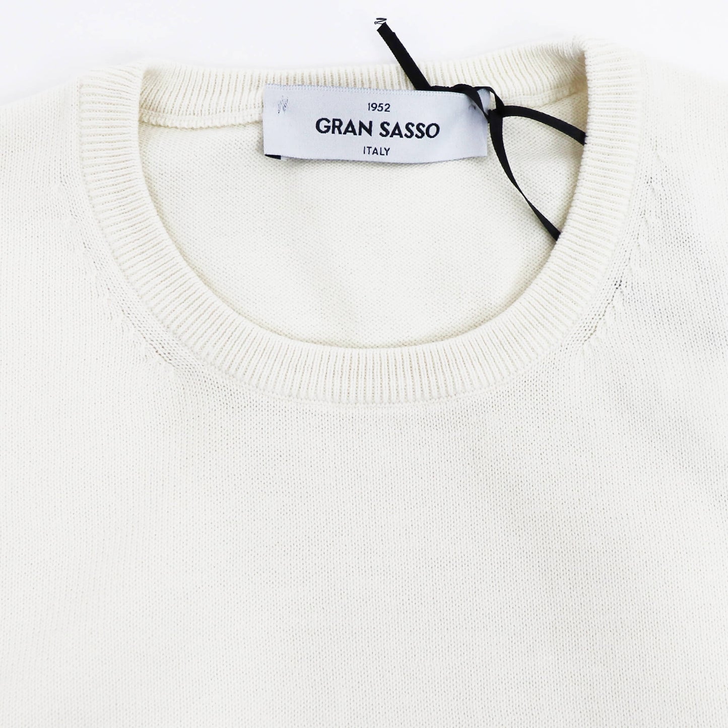 GRAN SASSO（グランサッソ）ソフトコットンニット 12ゲージ【オフホワイト】国内正規品