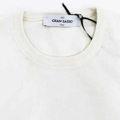 GRAN SASSO（グランサッソ）ソフトコットンニット 12ゲージ【オフホワイト】国内正規品