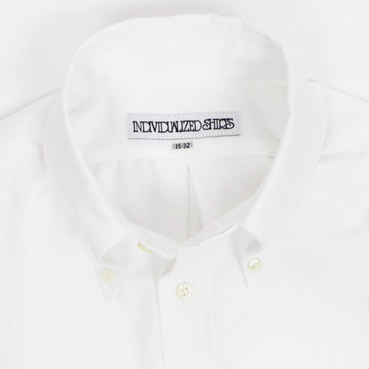 INDIVIDUALIZED SHIRTS（インディヴィジュアライズド シャツ）Giotto 別注 STANDARD FIT スタンダードフィット ボタンダウン コットン ツイル シャツ【ホワイト】国内正規品
