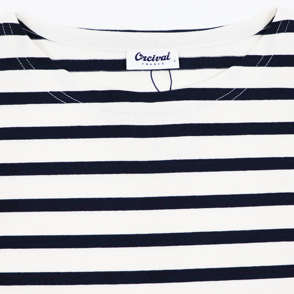 ORCIVAL（オーシバル）半袖 ボーダーTシャツ【エクリュ×ネイビー】国内正規品