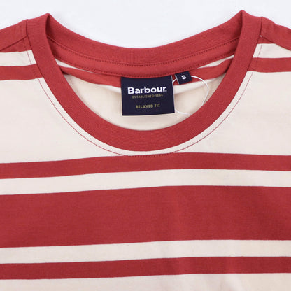 Barbour（バブアー）ボーダー Tシャツ【オフホワイト×レッド】国内正規品