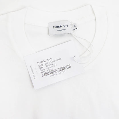 handvaerk（ハンドバーク）クルーネック ポケット付き Tシャツ【ホワイト】国内正規品