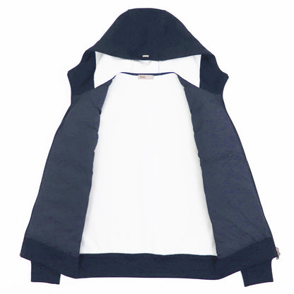 HERNO（ヘルノ）Resort ミラノリブ ナイロン コンビダウンブルゾン【ネイビー】国内正規品