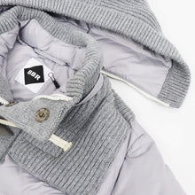 画像をギャラリービューアに読み込む, BBR（ビービーアール）ニットダッフル ダウンブルゾン【ライトグレー】国内正規品
