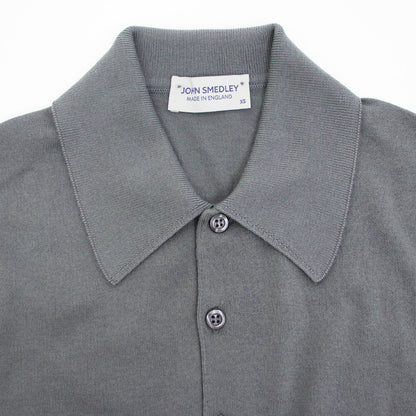 JOHN SMEDLEY（ジョンスメドレー）EASY FIT ISIS SHIRT FC SS シーアイランド コットン 30ゲージ 半袖 ニット ポロシャツ【コブルグレー】国内正規品