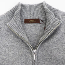 画像をギャラリービューアに読み込む, Vandori（ヴァンドリ）カシミヤブレンド ハイネックジップ ブルゾン【ミディアムグレー】国内正規品
