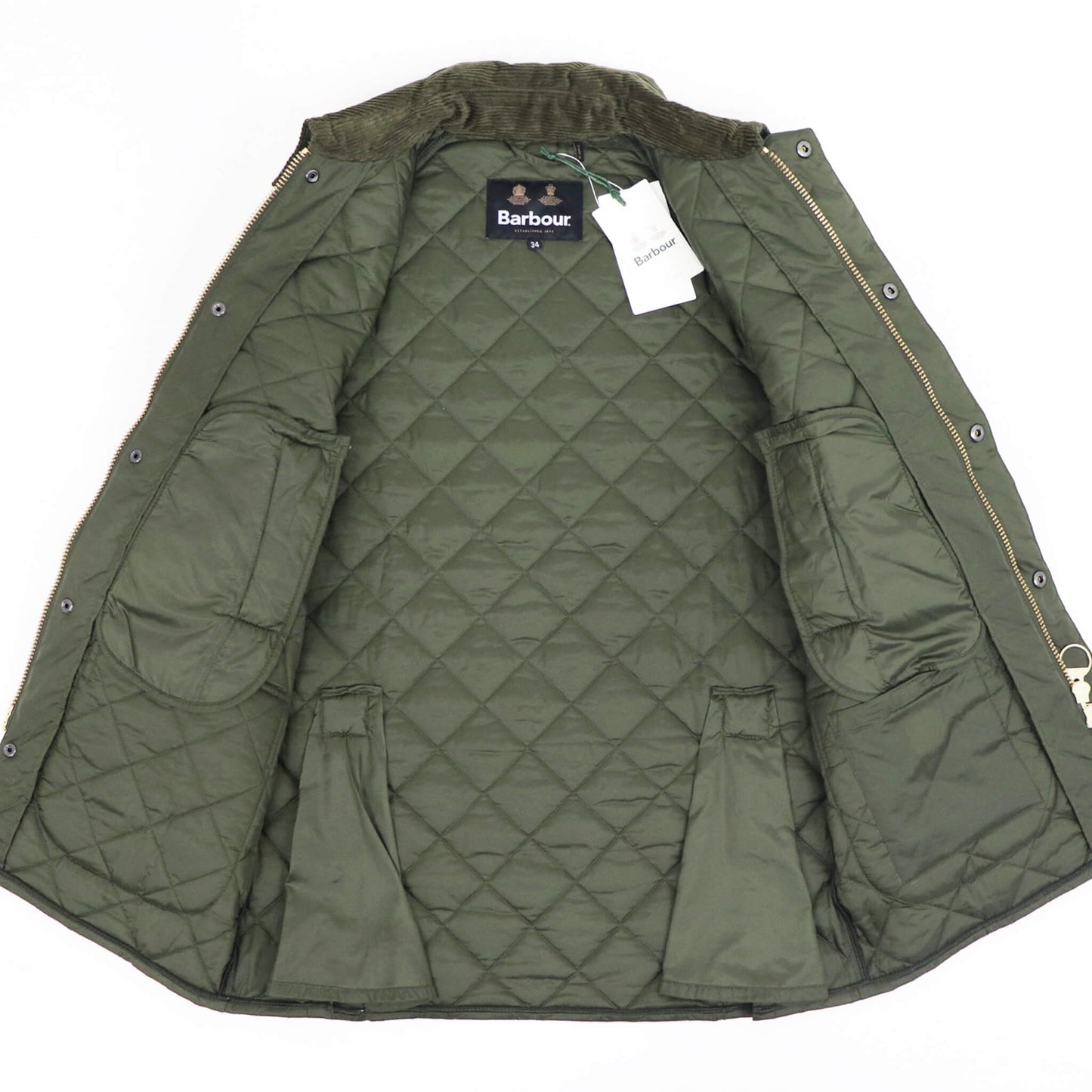 Barbour（バブアー）Bedale / ビデイル キルティング ブルゾン【オリーブ】国内正規品