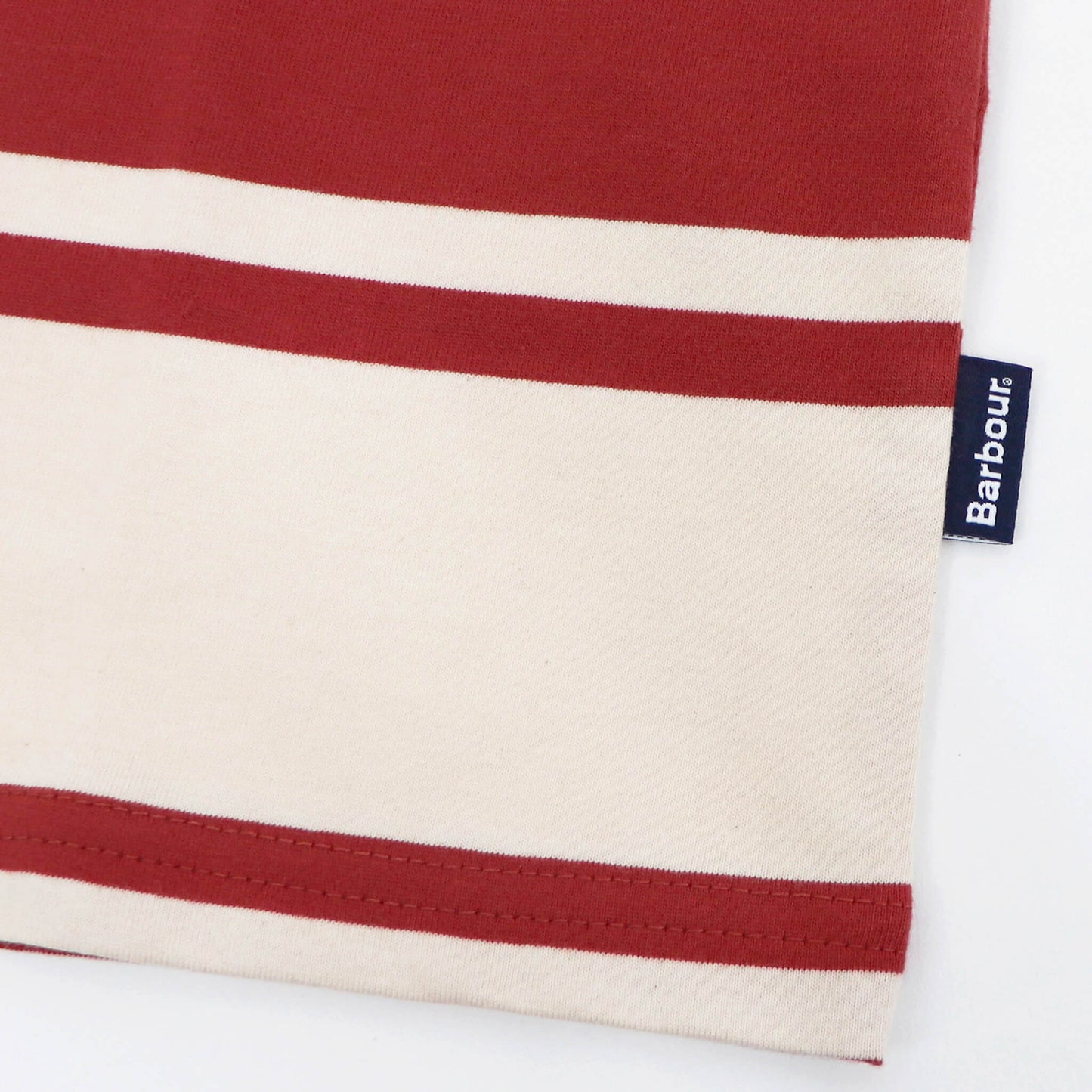Barbour（バブアー）ボーダー Tシャツ【オフホワイト×レッド】国内正規品