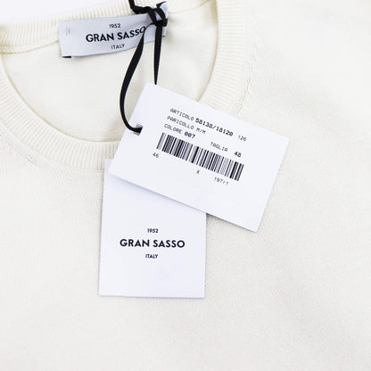 GRAN SASSO（グランサッソ）ソフトコットンニット 12ゲージ【オフホワイト】国内正規品