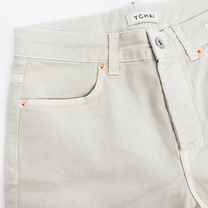 YCHAI（イカイ）EDMUNDO / エドモンド 製品染め ストレッチ コットンパンツ【サンドベージュ】国内正規品
