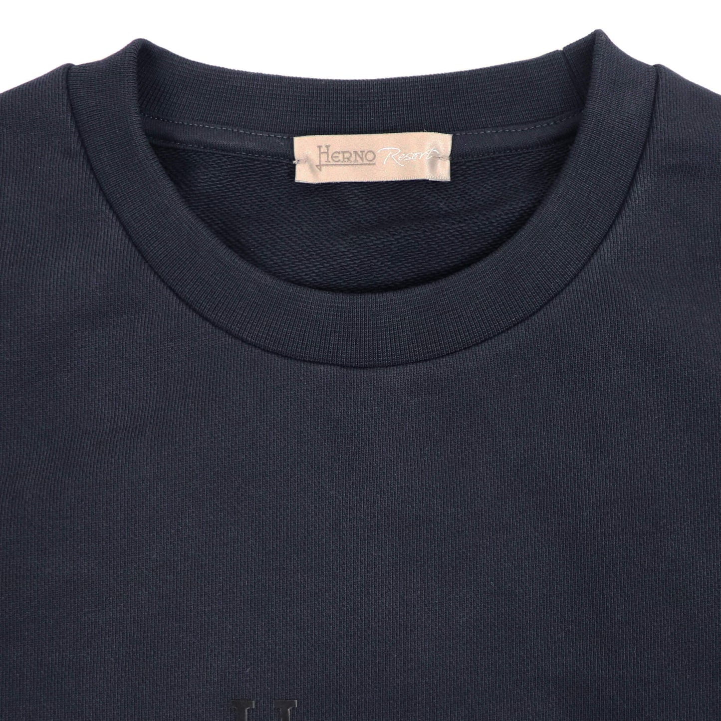 HERNO（ヘルノ）ロゴ入りコットンスウェット【ネイビー】国内正規品