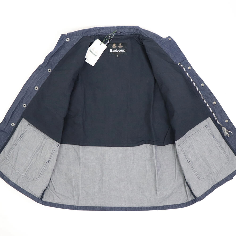Barbour（バブアー）"Heritage + / ヘリテージ プラス" ジャングル ファティーグ ジャケットデニム ミリタリー【ネイビー】国内正規品