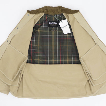 Barbour（バブアー）BORROWDALE / ボロウデイル ピーチスキン ショート ブルゾン【ベージュ】国内正規品