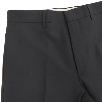 BERWICH（ベルウィッチ）LUCANO LONG ノープリーツ ワイドテーパード ストレッチ パンツ【ブラック】国内正規品