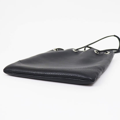 PELLE MORBIDA（ペッレ モルビダ）ドローストリングバッグ【ブラック】国内正規品