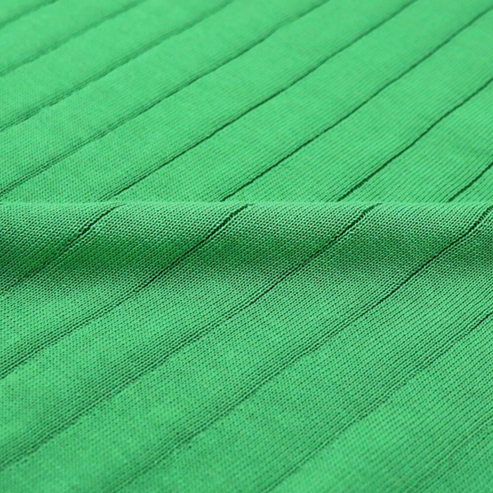 Blu Bre（ブルブレ）ワイドリブ スキッパー コットンニット ポロシャツ【グリーン】国内正規品