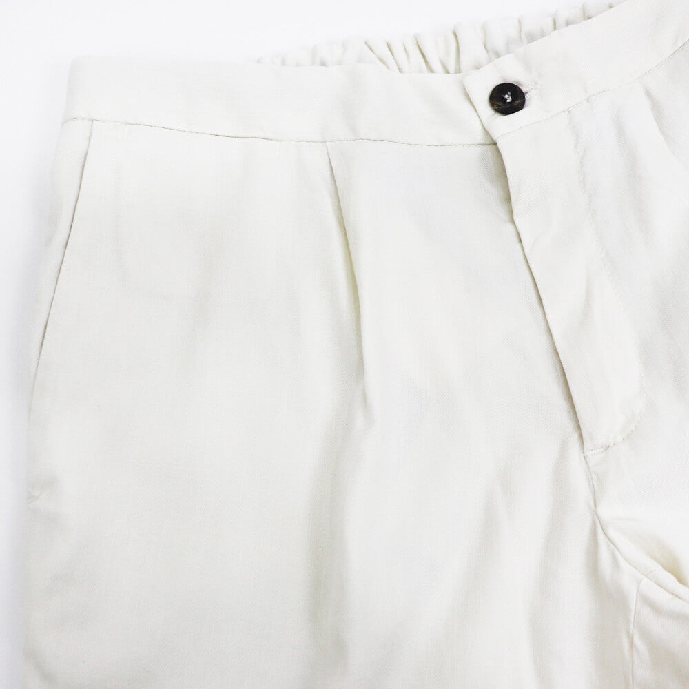 【 再入荷 】DEVORE（デヴォレ）ドローストリングス ストレッチ パンツ【ホワイト】国内正規品