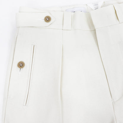 Tangent（タンジェント）CHARLES シャルル TAN04° ハードツイストツイル コットンパンツ【ホワイト】国内正規品
