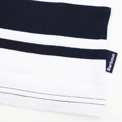 Barbour（バブアー）ボーダー Tシャツ【ホワイト×ネイビー】国内正規品