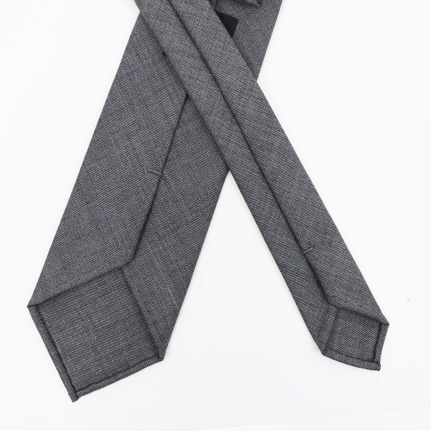 BRUNO（ブルーノ）スフォデラートトレピエゲ ウールタイ DORMEUIL / ドーメル 生地使用 トレピエゲ 三つ折り ウール ネクタイ【ライトグレー】正規販売店