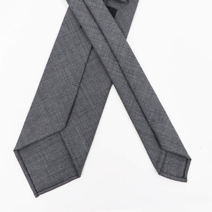 BRUNO（ブルーノ）スフォデラートトレピエゲ ウールタイ DORMEUIL / ドーメル 生地使用 トレピエゲ 三つ折り ウール ネクタイ【ライトグレー】正規販売店