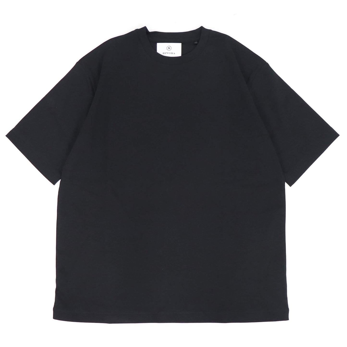 RIVORA（リヴォラ）Suvin Cotton Crew Neck スビンコットン クルーネック Tシャツ【ブラック】国内正規品