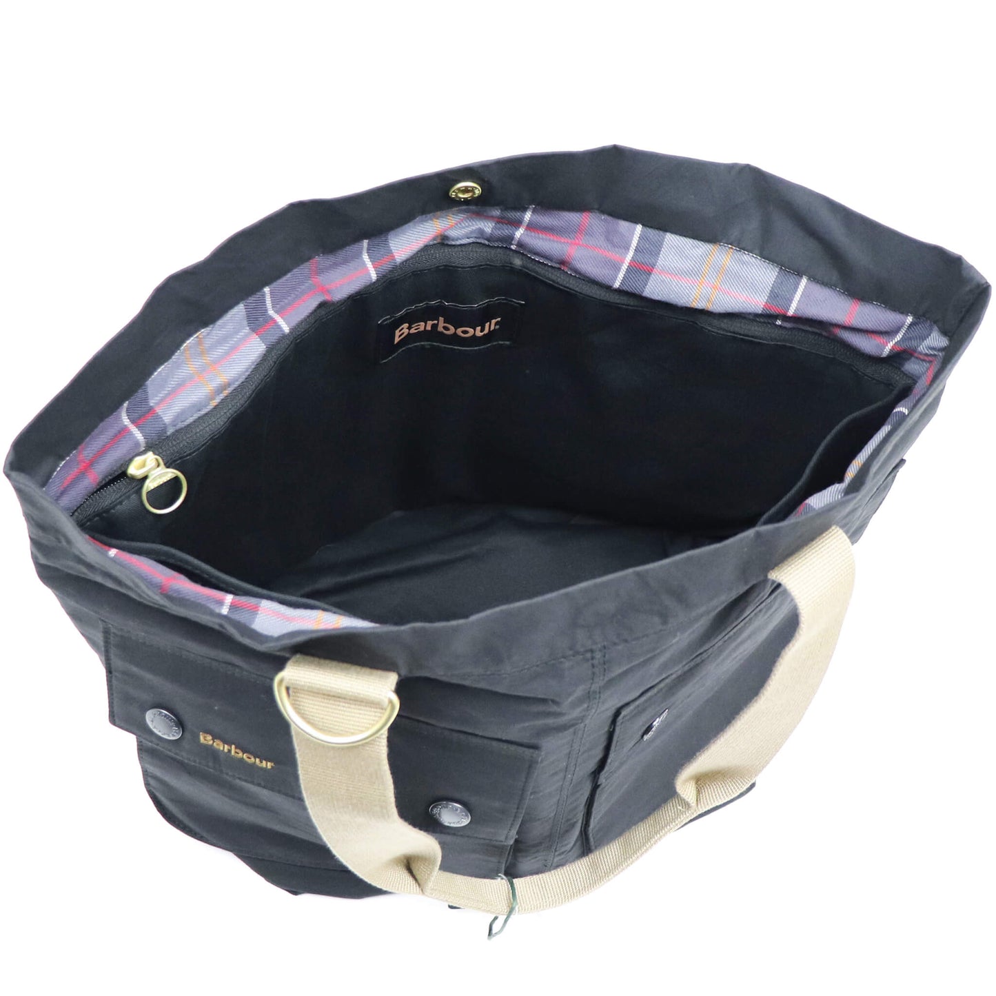 Barbour（バブアー）TRANSPORT / トランスポート キャリーオール トートバッグ【ブラック】国内正規品