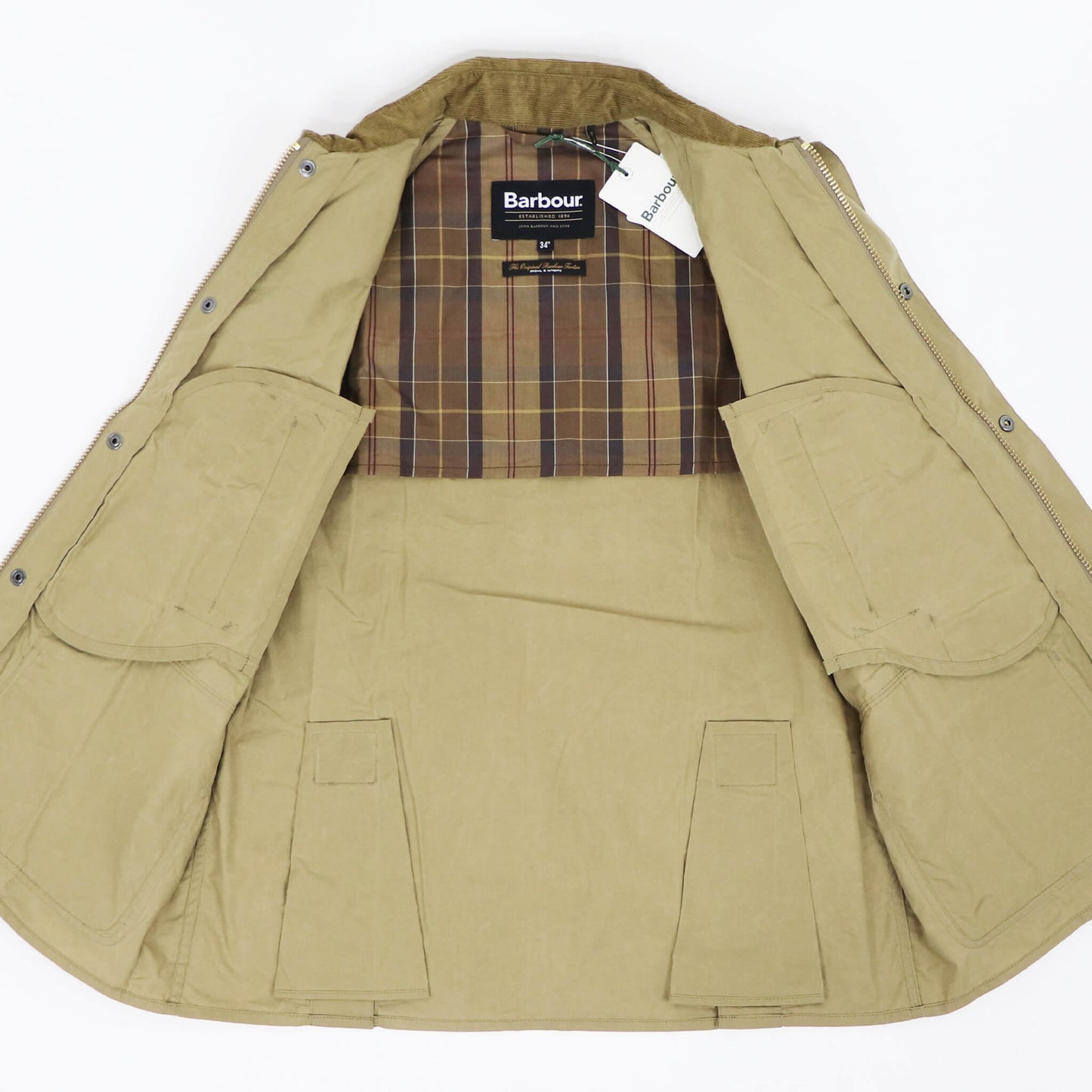 Barbour（バブアー）OS Bedale / オーバーサイズ ビデイル コットンカジュアルジャケット【ベージュ】国内正規品