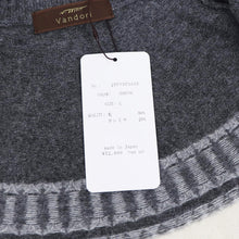 画像をギャラリービューアに読み込む, Vandori（ヴァンドリ）求心柄 ジップブルゾン ウールカシミヤ【チャコール】国内正規品
