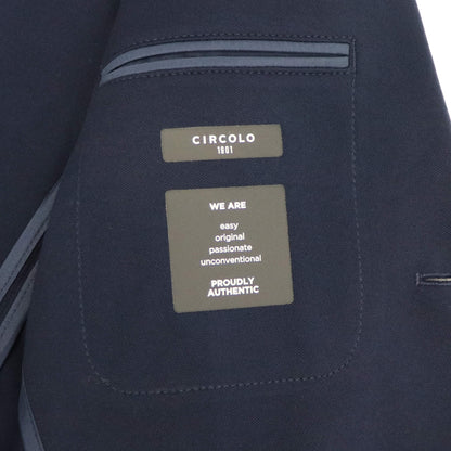 CIRCOLO 1901（チルコロ）コットンストレッチ シングル 2B ジャケット【ネイビー】国内正規品
