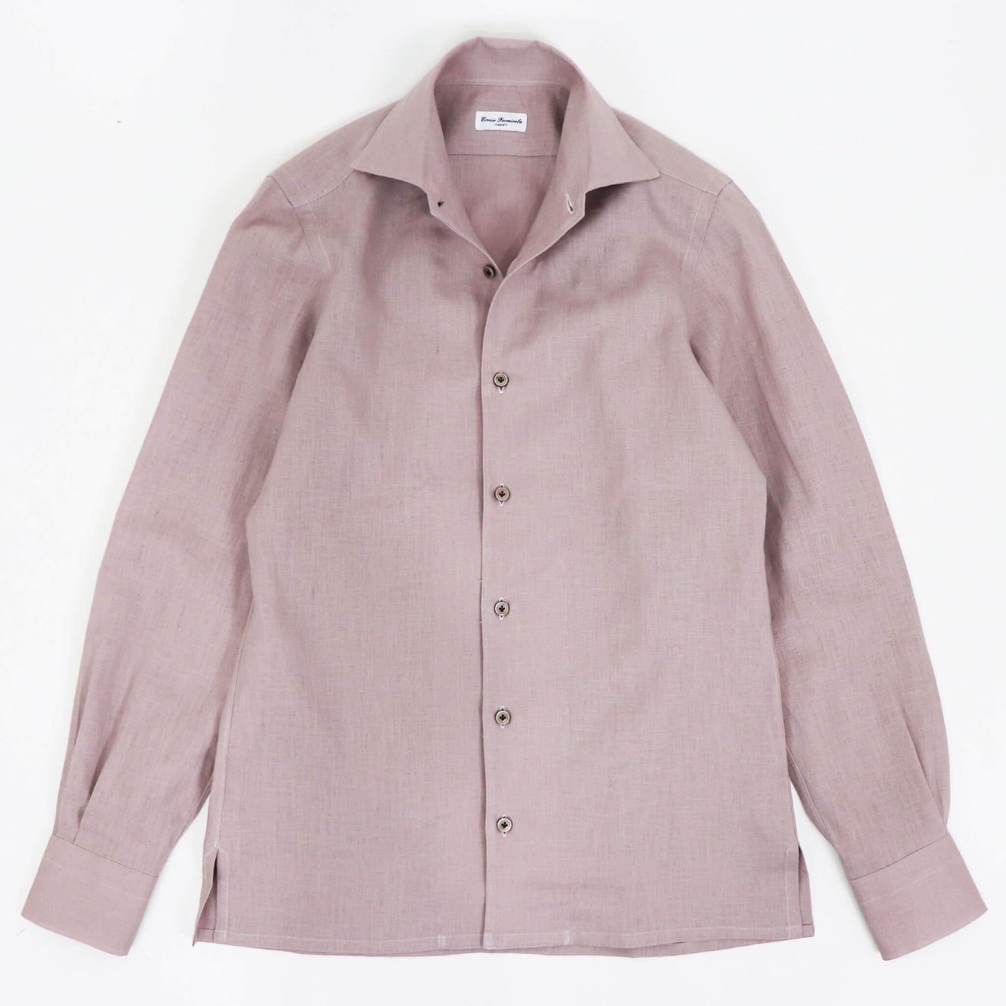 Errico Formicola（エリコ フォルミコラ）LECCE ワンピースカラー リネンシャツアウター【ラベンダー】国内正規品