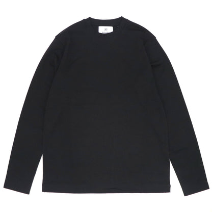 RIVORA（リヴォラ）スビンコットン クルーネック ロングスリーブTシャツ【ブラック】国内正規品