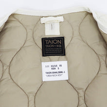画像をギャラリービューアに読み込む, TAION（タイオン）ミリタリー クルーネック ダウンベスト ソフトシェル【オフホワイト】国内正規品
